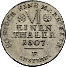 1/6 Thaler 1807  F 