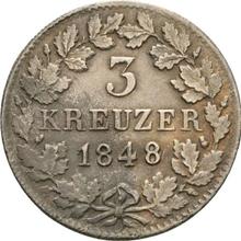 3 Kreuzer 1848   