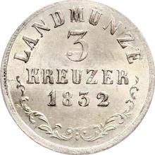 3 крейцера 1832  L 