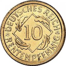 10 Rentenpfennig 1923 D  