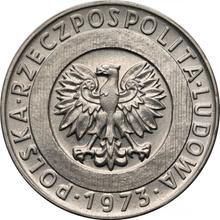 20 Zlotych 1973 MW   "Skyscraper and ears of corn" (Pattern)