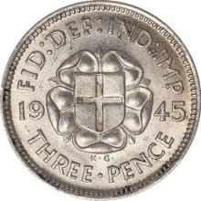 Threepence 1945   HP