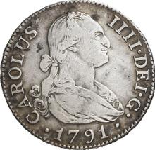 2 Reales 1791 M MF 