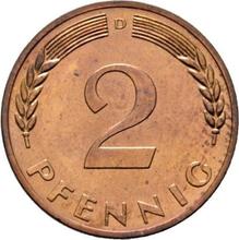 2 Pfennig 1968 D  