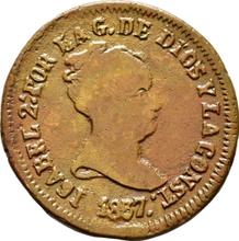 8 Maravedís 1837 PP   "Denomination on obverse"