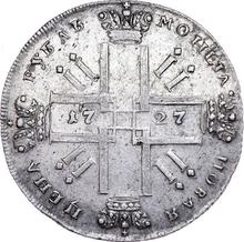 Rubel 1727    "Monogramm auf der Rückseite" (Probe)