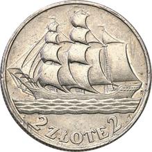2 Zlote 1936    "Sailing Vessel" (Pattern)