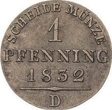 1 Pfennig 1832 D  