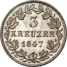 3 крейцера 1847   