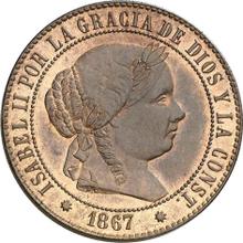 2 1/2 Céntimos de Escudo 1867  OM 