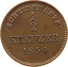 Medio kreuzer 1859   