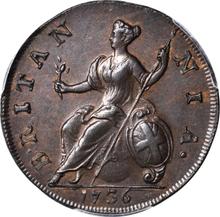 Halfpenny 1736    "Young Head"