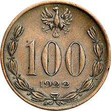 100 Mark 1922    "Jozef Pilsudski" (Pattern)