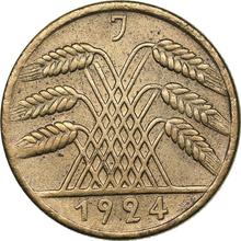 10 Rentenpfennig 1924 J  