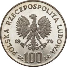 100 Zlotych 1974 MW  SW "The Royal Castle in Warsaw" (Pattern)