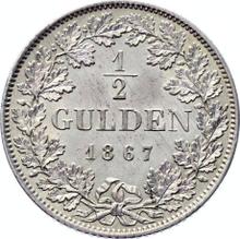 1/2 Gulden 1867   