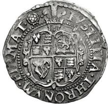 2 Pence (Halfgroat) no date (no-date-1642)    "Second draped bust"