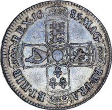 Halfcrown 1685    "First laureated bust"