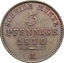 3 Pfennige 1870 A  