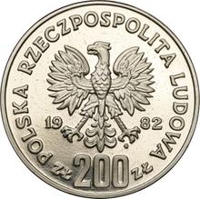 200 Zlotych 1982 MW  JMN "Fußball-Weltmeisterschaft 1982" (Probe)