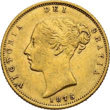 Half Sovereign 1875 S   "Coat of arms"
