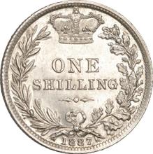 Shilling 1887   