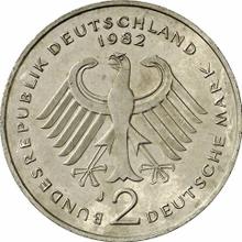 2 Mark 1982 J   "Theodor Heuss"