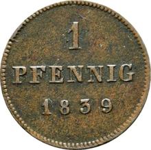 1 Pfennig 1839   