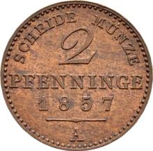 2 пфеннига 1857 A  