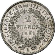 2 Francs 1881 A   "With Motto"
