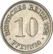 10 Pfennig 1874 D  