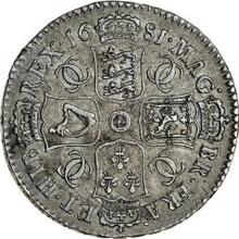 Halfcrown 1681    "Fourth laureate bust"