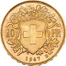 20 Francs 1947 B   "Vreneli"