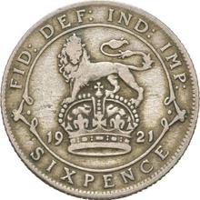 6 Pence 1921   