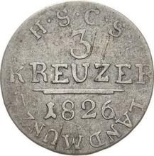 3 kreuzers 1826  G 