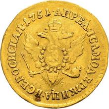 Double Chervonets 1751    "The eagle on the reverse"