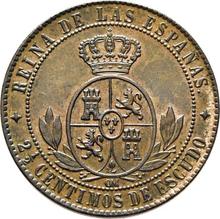 2 1/2 Céntimos de Escudo 1867  OM 