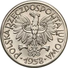 50 Groszy 1958    "Band" (Probe)