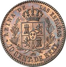 10 Céntimos de real 1854   