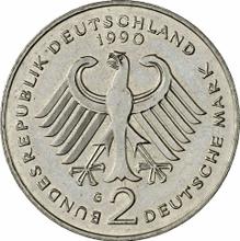 2 Mark 1990 G   "Franz Josef Strauß"