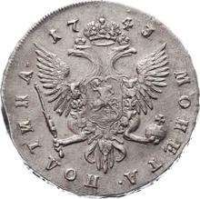 Poltina 1743 СПБ   "Bust portrait"