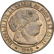 1/2 Céntimo de escudo 1868  OM 