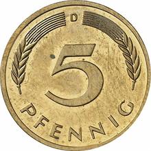 5 Pfennig 1995 D  
