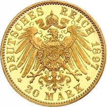 20 Mark 1897 A   "Hesse"