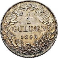 1/2 guldena 1855   