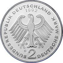 2 Mark 1992 D   "Ludwig Erhard"