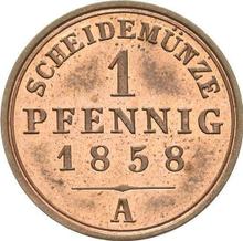 1 пфенниг 1858 A  