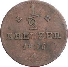 1/2 krajcara 1826   