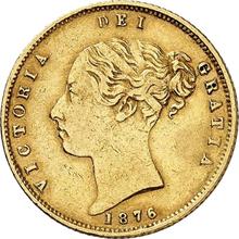 Half Sovereign 1876 S   "Coat of arms"