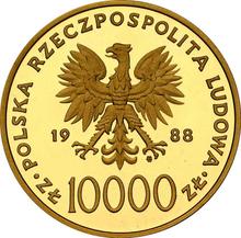 10000 Zlotych 1988 MW  ET "Pontifikat von Papst Johannes Paul II."